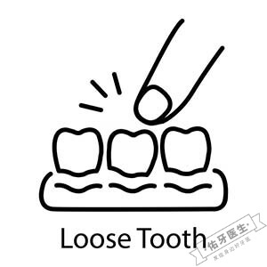 松动牙logo图