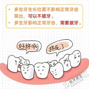 儿童多生牙怎么办？