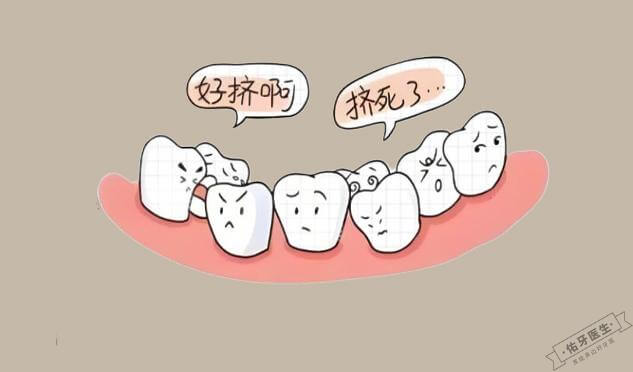 多生牙导致的牙列拥挤